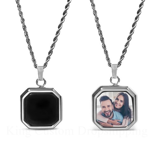Afbeelding van Persoonlijke Warmte-geactiveerde Magische Ketting met Verborgen Foto – Unieke Geschenk voor Moederdag, Valentijnsdag of Huisdierliefde