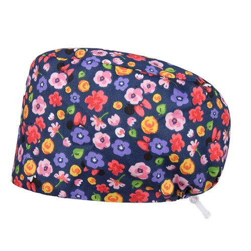 Imagen de Gorro médico de pelo largo con Cordlock, gorros de enfermería para mujeres y hombres, 100% algodón s...