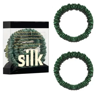 Image de Scrunchies en Soie pour Cheveux - Doux et Sans Dommages