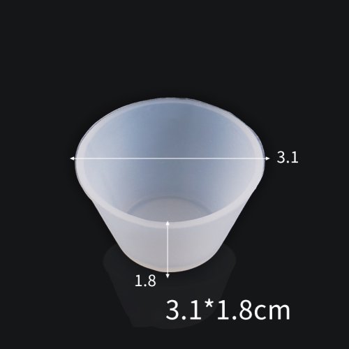 Immagine di Misurini per miscelazione in silicone Stampo in resina UV per tazze per versare la vernice Strumento...