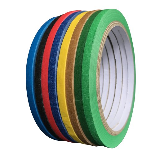 Image of 20Meter 3PCS Wide 3mm/4mm/5mm Kids Craft Labeling Tape Roll For DIY Art Coding Labeling Multi Colored Masking Tape