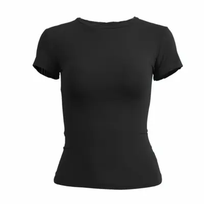 Image de T-Shirt Femme Coupe Ajustée - Style Y2K & Sportif