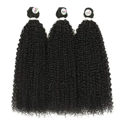 Image de Extensions Cheveux Synthétiques Crépus Bouclés 28 Pouces