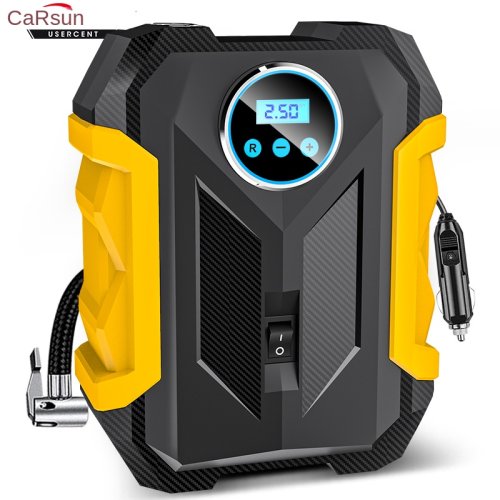 Afbeelding van Portabele Auto Luchtcompressor met Digitale Bandenpomp, LED Lamp en Accu-Gevoerde Compressor voor Auto en Motorfiets