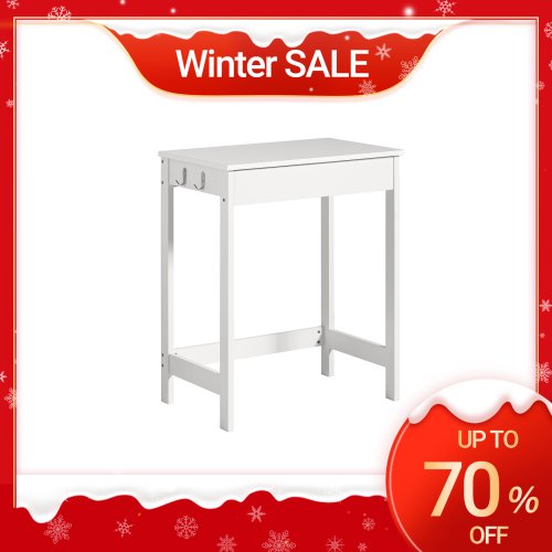 Imagen de Escritorio Compacto Sobuy con Cajón y Ganchos