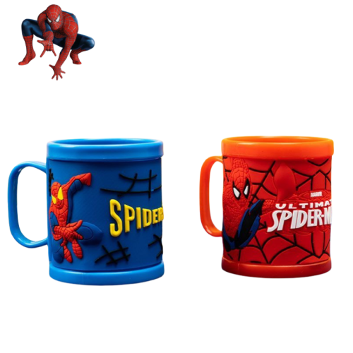 Zdjęcie Marvel Spider-Man anime dwuwymiarowy kubek do mycia chłopca osobowość przystojny dziecięcy kubek na wodę zapobiegający upadkowi z zębami