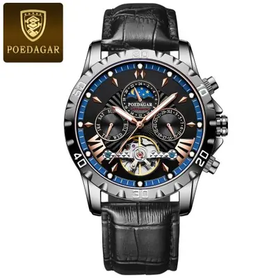 Image de Montre Homme Luxe Automatique Tourbillon Étanche