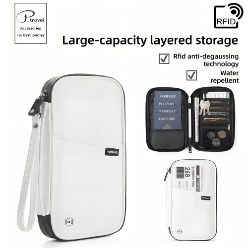 Immagine di Porta Passaporto RFID Impermeabile – Organizzazione Perfetta per il Tuo Viaggio