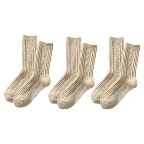 Image de Chaussettes Hiver Femme Cachemire - Lot de 3 Paires