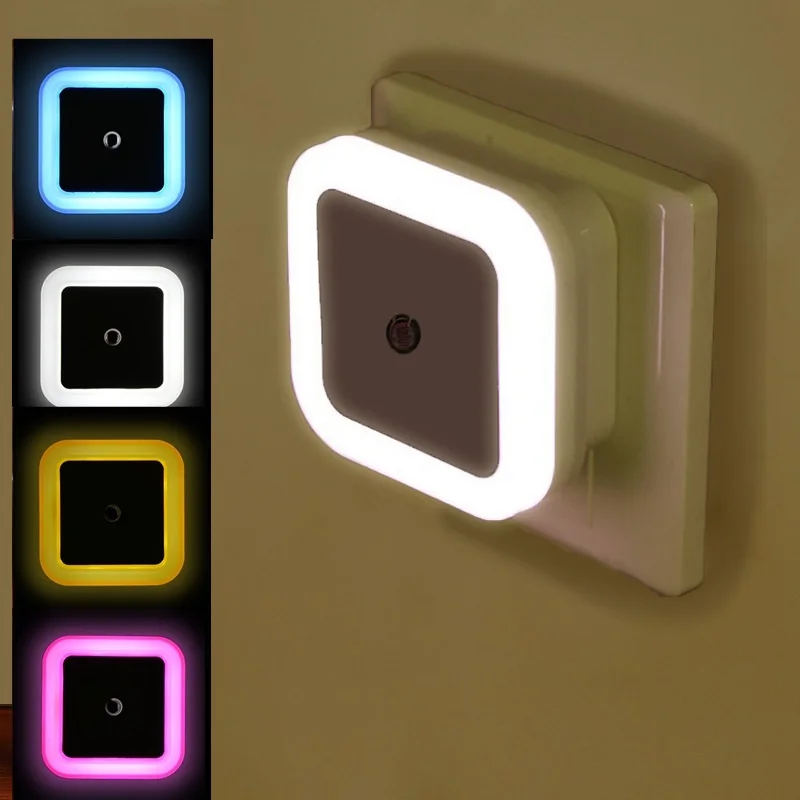 Image de Veilleuse LED Mini Carrée - Éclairage Doux pour Bébé & Enfants