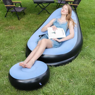 Canapé Pliable Gonflable - Lit Air Portable & Chaise Longue