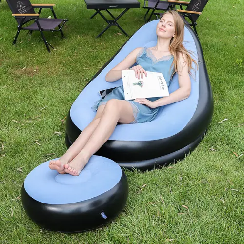 Image de Canapé Pliable Gonflable - Lit Air Portable & Chaise Longue