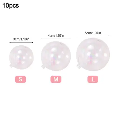 Image de Décoration Gâteau Boule Colorée - 10 Pièces