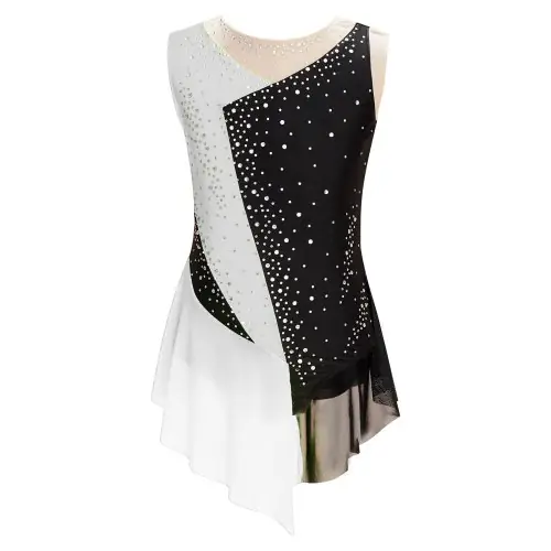 Image de Justaucorps de Danse Élégant avec Strass - Pour Filles