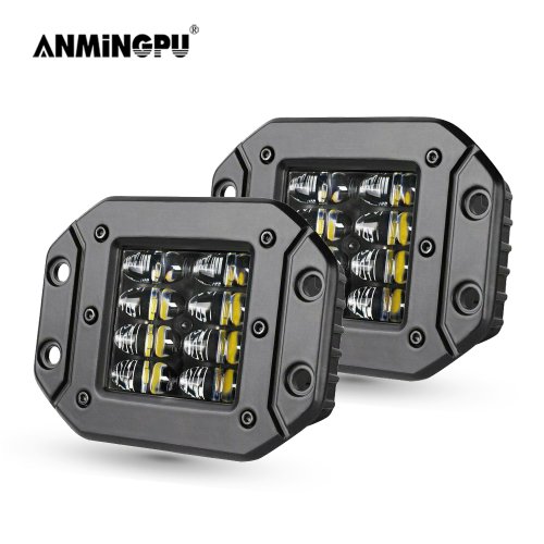 Imagen de Barra de Luz LED 2x5 Pulgadas para Vehículos Todo Terreno, 12V/24V, 40W, Montaje Empotrado, Ideal para Coches, Camiones, ATV y Jeep