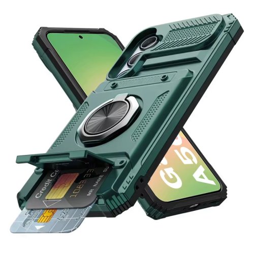 Afbeelding van Magnetische Gedraaide Ring Kickstand Telefoon Gevallen Voor Samsung Galaxy A56 A36 A16 A55 A35 A15 A14 5G a26 Case Shockproof Wallet Cover