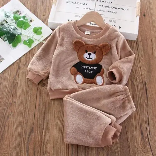 Image de Tenue Hiver Bébé 3 Pièces - Polaire Chaude & Douce