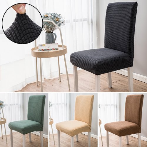 Image de Housse de Chaise Élastique Jacquard - Taille Universelle