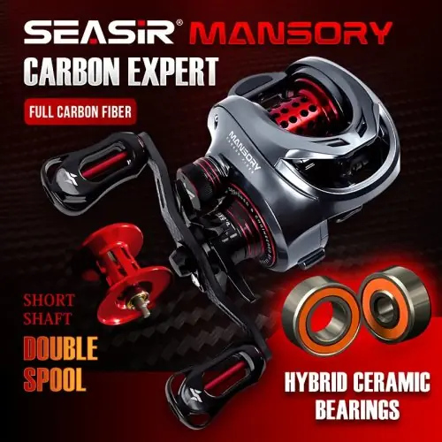 Image de Moulinet Baitcasting Carbone Ultraléger - Rapport 11:1