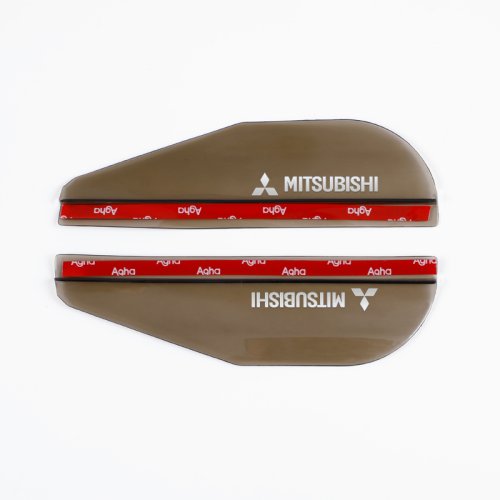 Afbeelding van Auto Side Achteruitkijkspiegel Regen Wenkbrauw Vizier Regenkap Shade Cover voor Mitsubishi Asx Lancer Outlander Pajero Ralliart