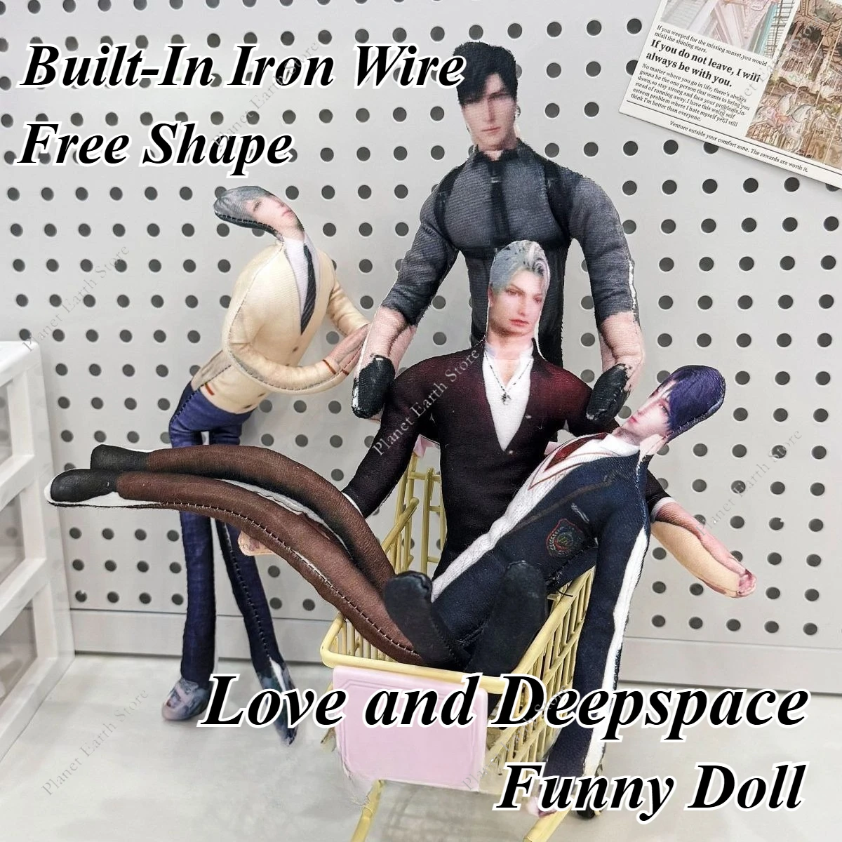 Afbeelding van 2025 Game Love en Deepspace Sylus Rafayel Zayne Xavier Caleb Anime Grappige pop Ingebouwde draad Willekeurig plaats Acties Foto Props