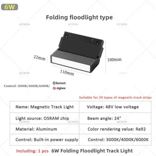 6W pliable projecteur