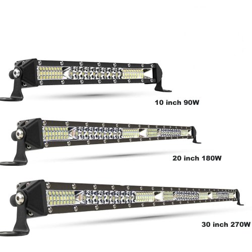 Imagen de Barra de Luces LED de Inundación delgada para Vehículos Todo Terreno 12V/24V - Ideal para Coches 4x4, Camiones, ATV, SUV, Barcos y Lada