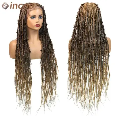Image de Perruque Tresse Dentelle 36 Pouces - Synthétique & Naturelle
