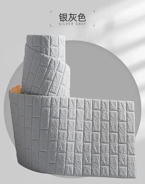 Image de Autocollants Muraux 3D Imitation Brique - Déco Salon & Chambre