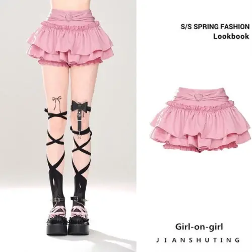 Image de Jupe à Volants A-Line Taille Haute - Style Y2K Chic