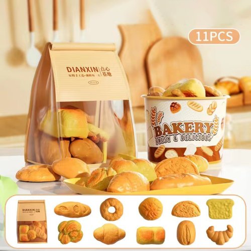 Imagen de Juego de Cocina para Niños - Divertido Set de Simulación con Postres y Pan