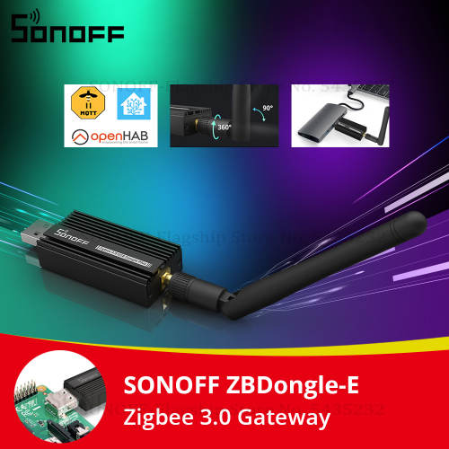 Image of Sonoff ZB Dongle E USB Zigbee 3.0 Gateway with Antenna – Wireless Zigbee Router for ZHA and Zigbee2MQTT Integration