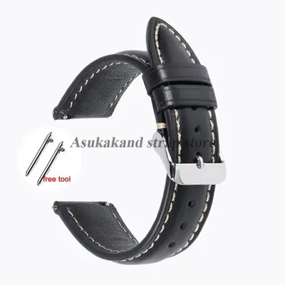 Image de Bracelet Montre Cuir Vintage - 18 à 22mm