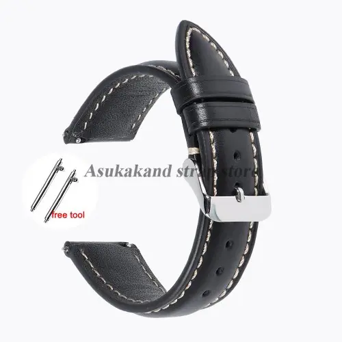 Image de Bracelet Montre Cuir Vintage - 18 à 22mm