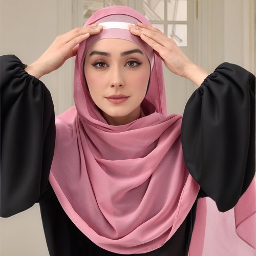 Image de Ruban Adhésif Double Face pour Hijab - Accessoire de Beauté Transparent