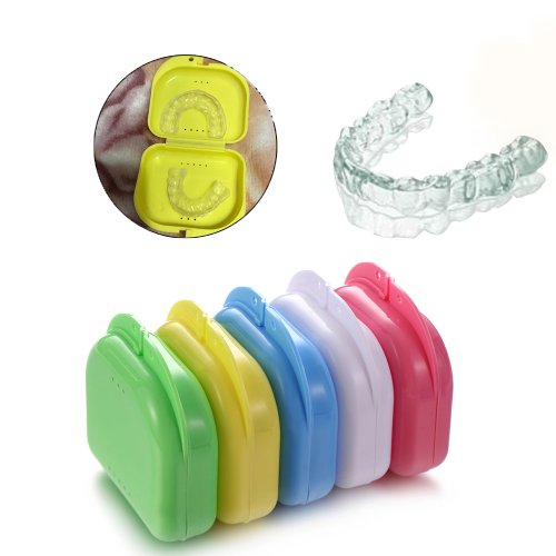 Imagen de Caja de Almacenamiento para Dentadura Postiza y Retenedores Ortodóncicos - Protección Segura y Higiénica para Dientes Artificiales