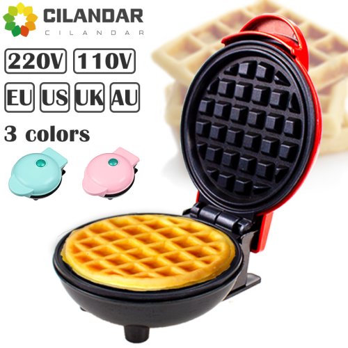 Image of 110V&220V Electric Mini Waffles Maker Machine Kitchen Cooking Appliance for Kids Breakfast Dessert  Pot    Small Fried Eggs