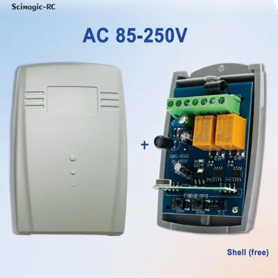 Image de Récepteur Garage Universel 433MHz + Télécommande Alutech AT4