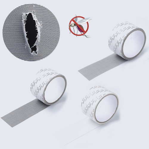 Immagine di Nastro di riparazione dello schermo della finestra Impermeabile Anti Zanzara Porta Maglia Patch Nastro Fori rotti Riparazione Accessori essenziali Strumento 5x200 cm