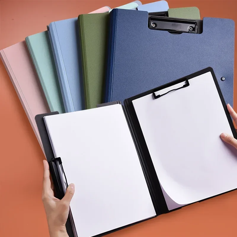 Imagen de Portapapeles Organizador con Clip Doble para Carpetas A4, Bloc de Notas y Tablero de Archivo – Papelería Escolar y de Oficina