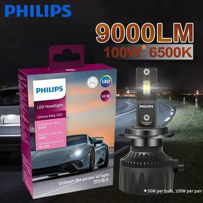 Image de Ampoule LED Philips Ultinon Rally H4/H7/H11 - Blanc 6500K
