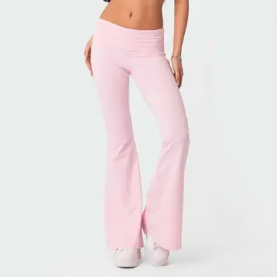 Image de Leggings Évasés Taille Haute - Style Sport & Décontracté