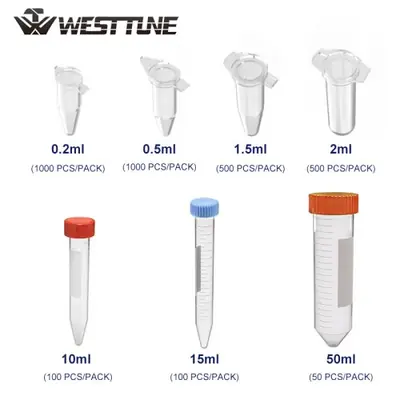 Image de Tube à Centrifuger en Plastique - 0.2ml à 50ml