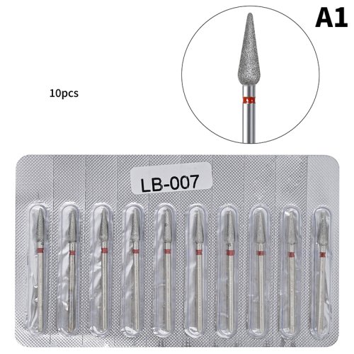 Imagen de Fresas de diamante para manicura, accesorios para máquina de pedicura, lima de uñas, removedor de Gel, 10 piezas
