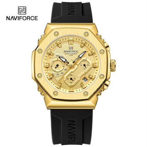 Imagen de NAVIFORCE, reloj deportivo informal a la moda para mujer, reloj de pulsera con correa de silicona lu...