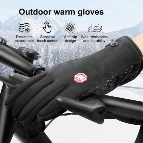 Bild von Winter handschuhe für männer wasserdicht wind dicht kalt handschuhe snowboard motorrad fahren warm touchscreen zipper handschuh