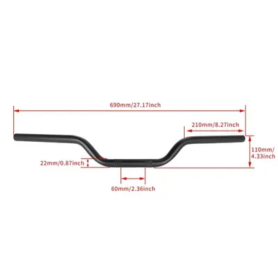 Image de Guidon Café Racer Universel 22mm/25mm