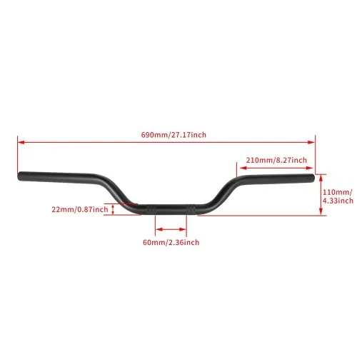 22 mm zwart