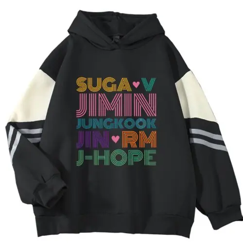 Image de Sweat à capuche K-pop BTS - Style Jimin, Jungkook, V & plus
