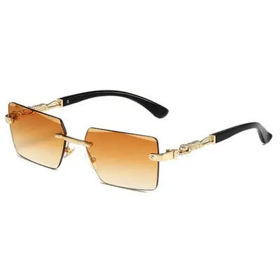Image de Lunettes de Soleil Sans Monture UV400 - Style Carré pour Hommes & Femmes